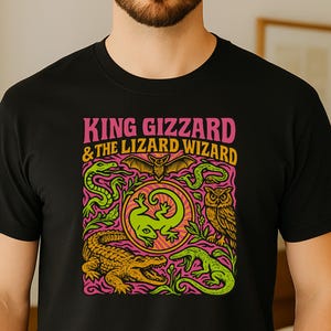 King Gizzard and the Lizard Wizard Shirt, King Gizzard Merch, KGLW Unisex Shirt, King Gizz Concert Shirt, King Gizz Fan Gift, Psycho Rock