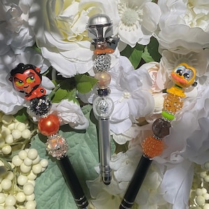 Lion villain Stylus Pen, puppy stylus. Stylus beaded pen.