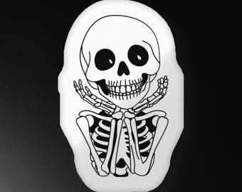 Adoring Skeleton Custom-shaped pillow