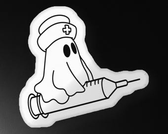 Shot Riding Nurse Ghost Custom-shaped pillow