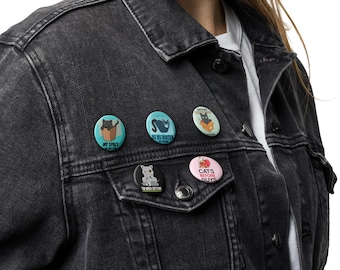Insane Cats Set of 5 pin buttons