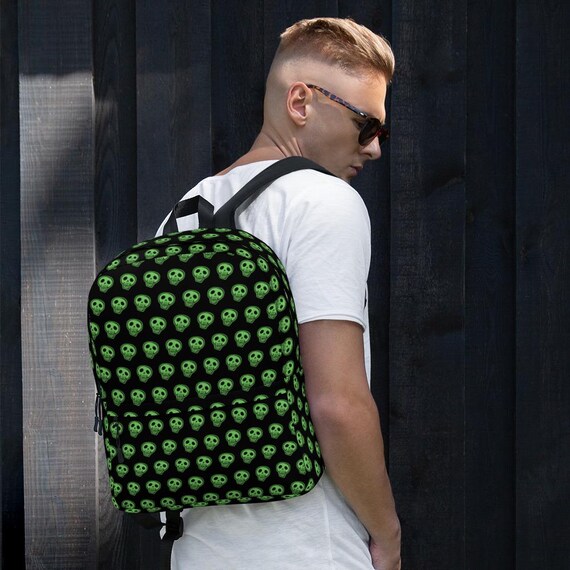Green Skull Backpack - Etsy display picture 2