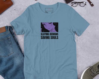 Slaying Demons and Save Souls- Anime Unisex T-Shirt