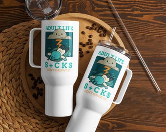 Erwachsener Sucks Reisebecher mit Henkel