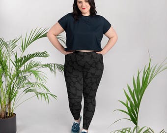 Shadowed Ghost Plus Size Leggings