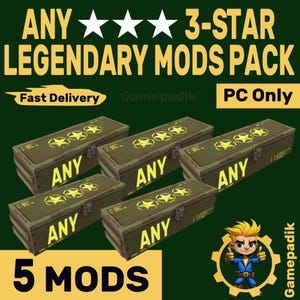 Fallout 76 |PC| - Any 3-star Legendary Mods Pack - 5 mods | Fast Delivery