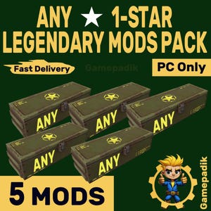 Fallout 76 |PC| - Any 1-star Legendary Mods Pack - 5 mods | Fast Delivery