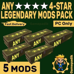 Fallout 76 |PC| - Any 4-star Legendary Mods Pack - 5 mods | Fast Delivery