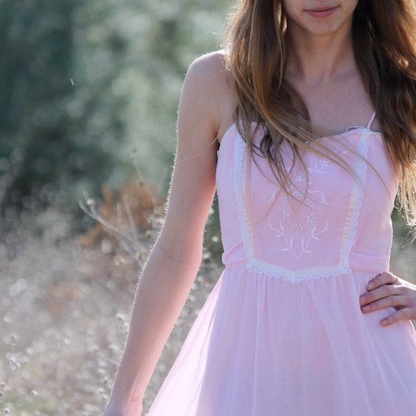 RESERVED for Vanessa Strawberry Blossom Sun Dress