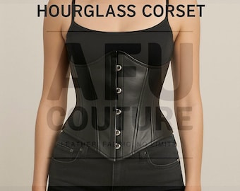 Genuine Sheep Leather Underbust Corset: Gothic Waist Trainer