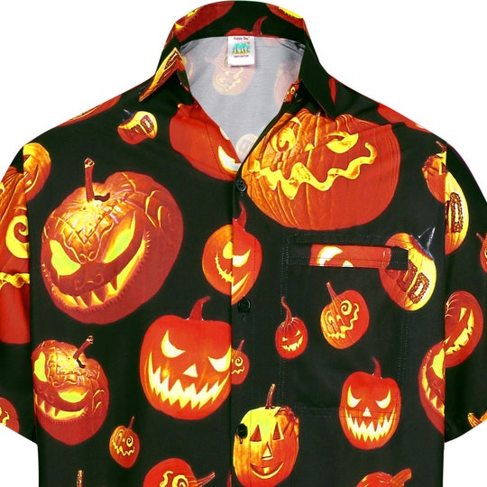 Spooky Trick or Treat Pumpkin Theme Hawaiian Shirt