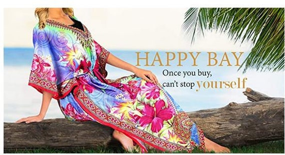 HAPPY BAY Women s African Beach Maxi Plus Size Ethnic Print Caftan
