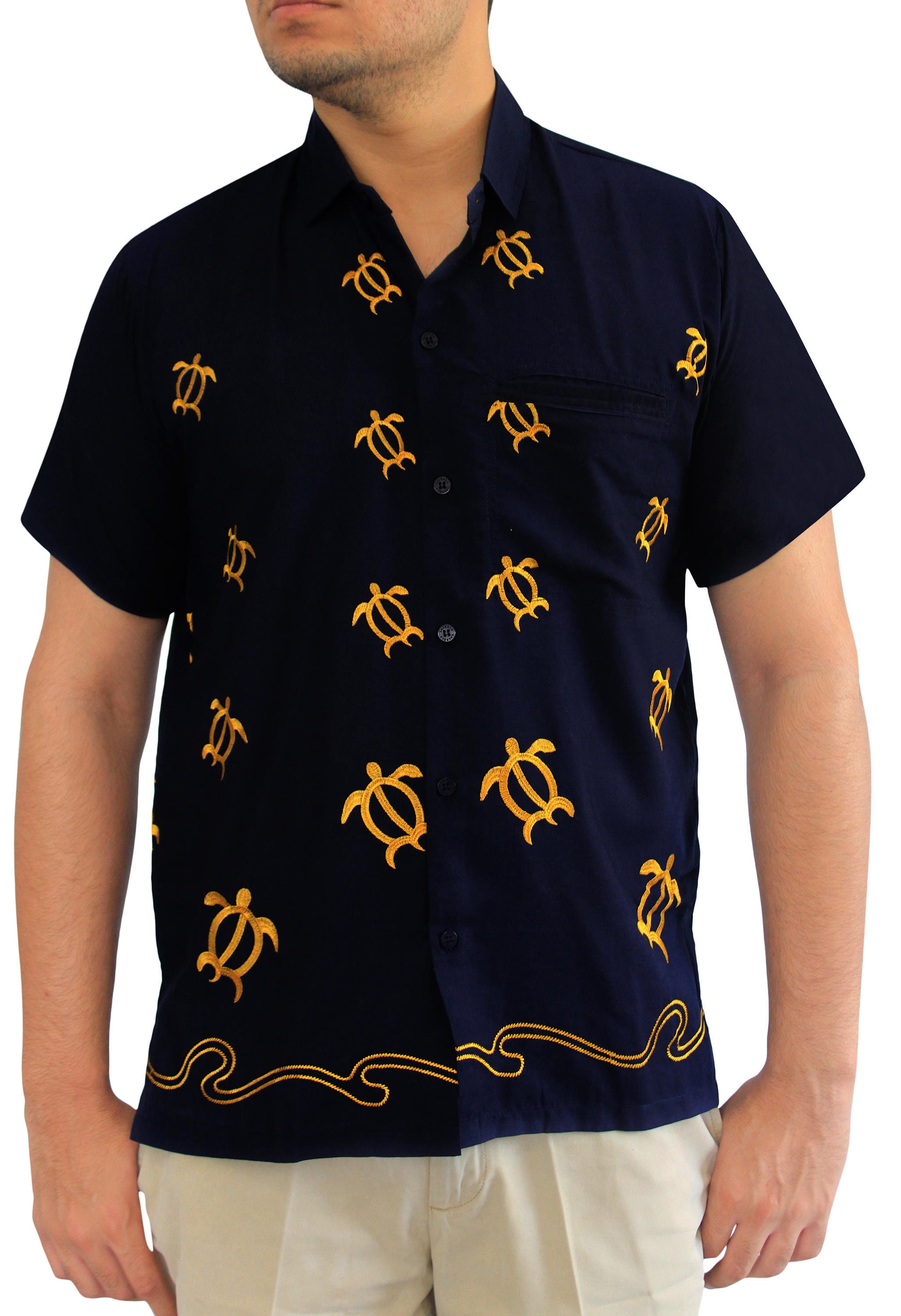 Men Hawaiian Shirt Mustard Yellow Regular Fit Button Down Beach Blouse Aloha Tops Men Hawaiian Shirt Mustard Yellow Regular Fit Button Down Beach Blouse Aloha Tops