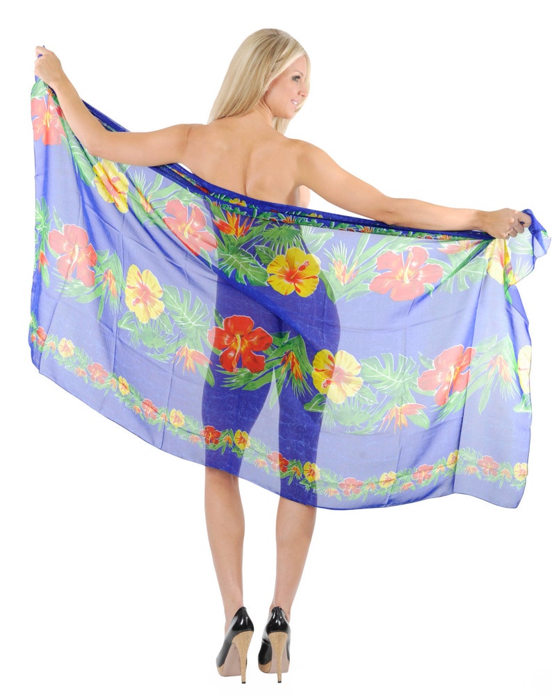 LA LEELA Sarong Bathing Suit Pareo Wrap Bikini Cover up Womens Etsy