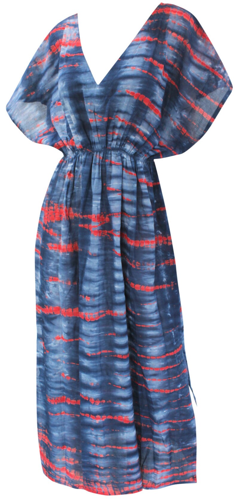 LA LEELA Multipurpose Soft Rayon Stretchable Caftan Cover up Long Casual Dress
