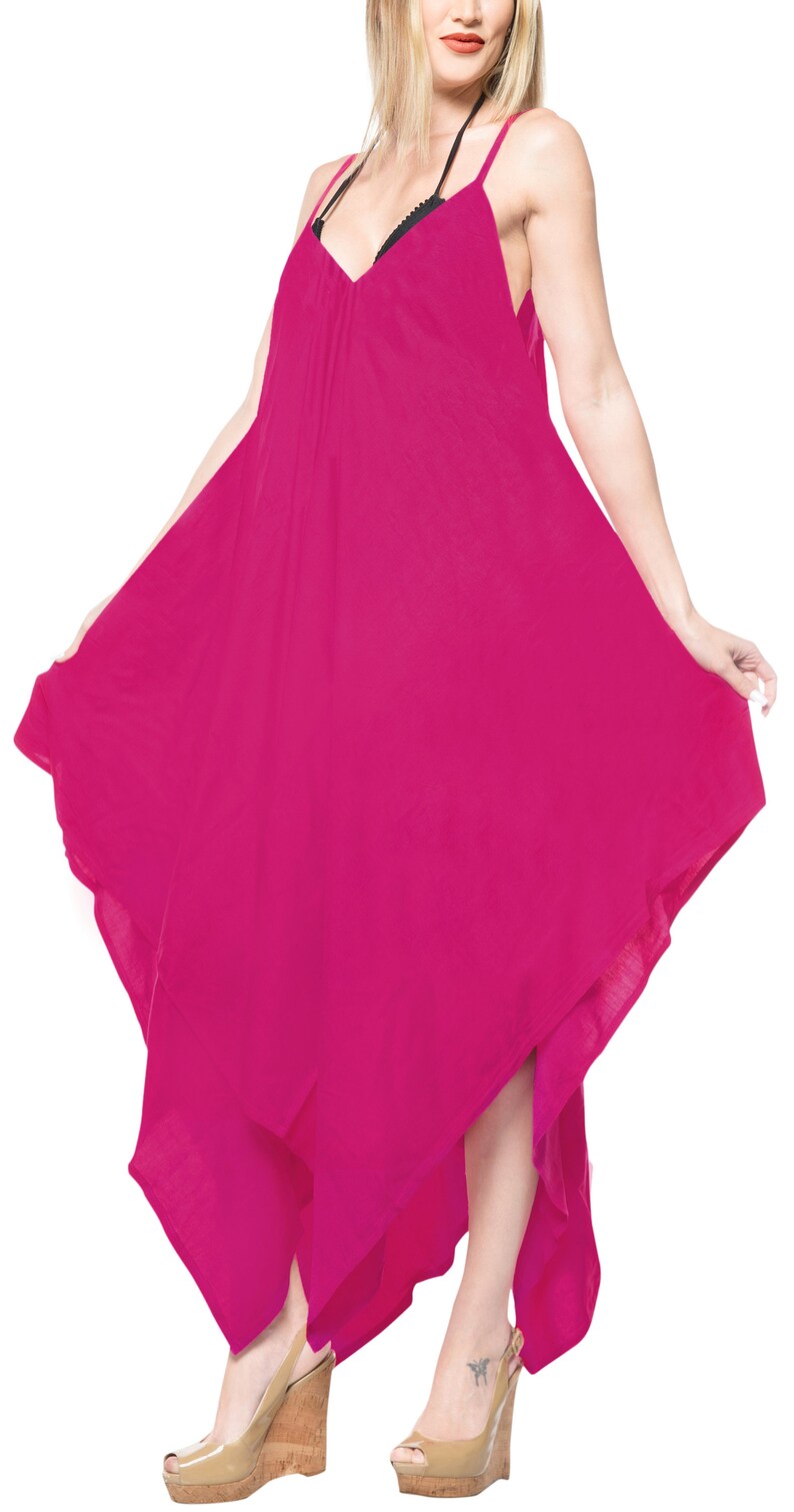 LA LEELA Women/'s Loose Pants Jumpsuit Cami Rompers Playsuit US 14-16W Pink/_C114