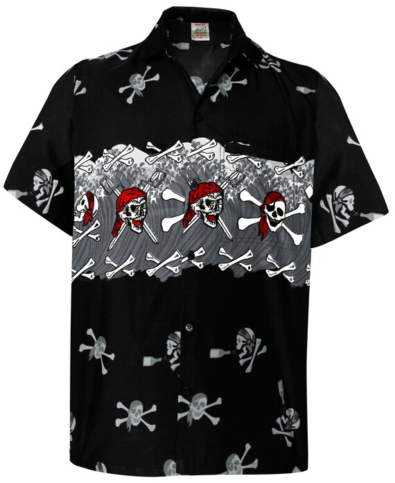 La Leela Likre Black Pirate Printed 