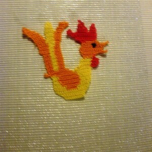 Crochet PDF Pattern Cute Rooster instant download