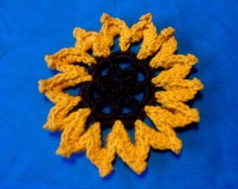 Sunflower crochet pattern pdf instant download
