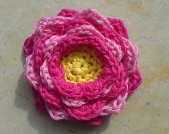 Waterlily crochet pattern pdf instant download