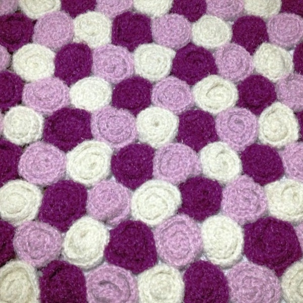 Rose Babyblanket or Lapblanket pdf pattern instant download