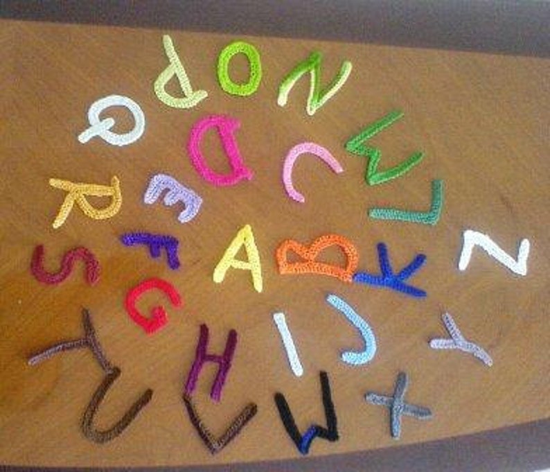 Crochet PDF Pattern Capital Letters Instant Download Etsy