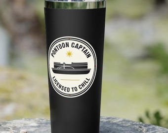 Pontoon Captain Tumbler | Licensed to Chill Pontoon Boat Cup