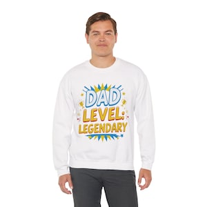 Legendary Dad Crewneck Sweatshirt | Father&#39;s Day Gift | Casual Wear for Dad | Humor Apparel | Birthday Present for Him | Gift for Dad