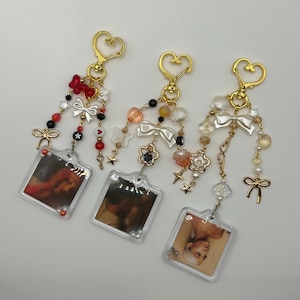 ariana grande album inspired keychain beaded | acubi, y2k gift, artist, merch, fashion, gold jewelry, bag charm