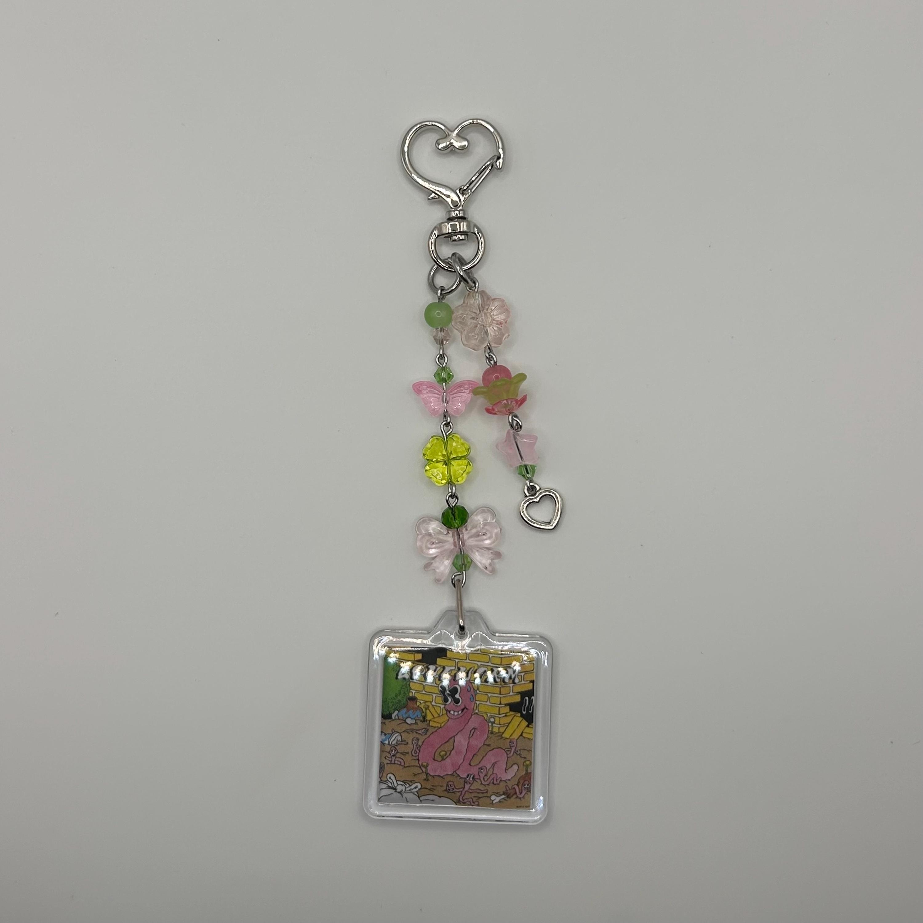 Beabadoobee Inspired Album Keychain | Double Sided | Beaded Bag Charm ...