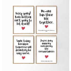 Dark Humour Printable Wall Art/ Card Bundle – Sarcastic Affirmation Quotes – Digital Download  - Printable Cards - Burnouts and Pessimists