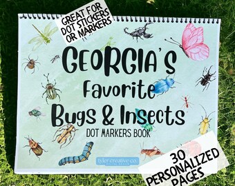 Personalized Dot Marker Activity Book Children&#39;s Custom Sticker Book Toddler Busy Book Preschool Montessori Learning Nature Walk Activity