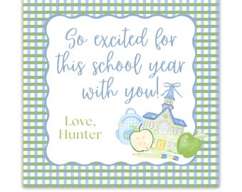 Druckbare Geschenkanhänger Back to School Erster Tag des Schullehrers Favor Schulwoche Geschenkanhänger Printable Tag Geschenke für Lehrer Geschenkanhänger