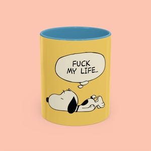 Snoopy Tasse - Retro Style Cartoon Kaffeetasse, lustiges Hundekunst Geschenk