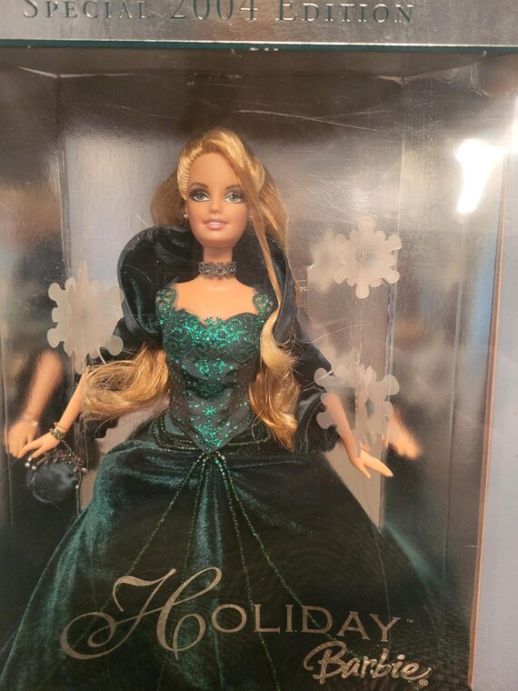 holiday barbie green velvet dress Vintage 1991 Happy Holidays Barbie Doll Christmas Special Edition Matt –  Taiphoon by Design