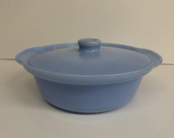 Zabytkowe naczynie żaroodporne Pyrex Delphite z pokrywką