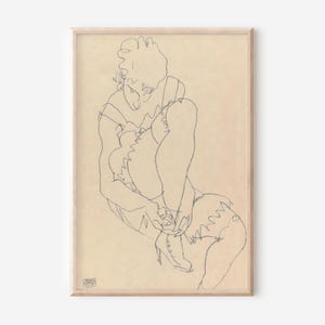 Egon Schiele Woman Art Print: Vintage Expressionist Wall Decor (Digital Download)