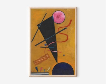 Kandinsky Contact 1924 Print: Bauhaus Exhibition Poster (Digital Download)