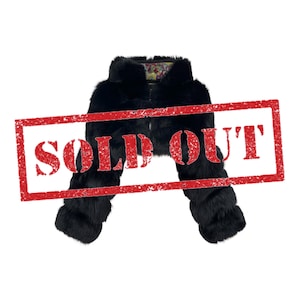 SOLD OUT - Limited Edition Luxury Fox Fur Jacket - Furry by Moena Moxham - Black
