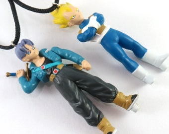 Father & Son - set of 2 anime charms (found toy altered)