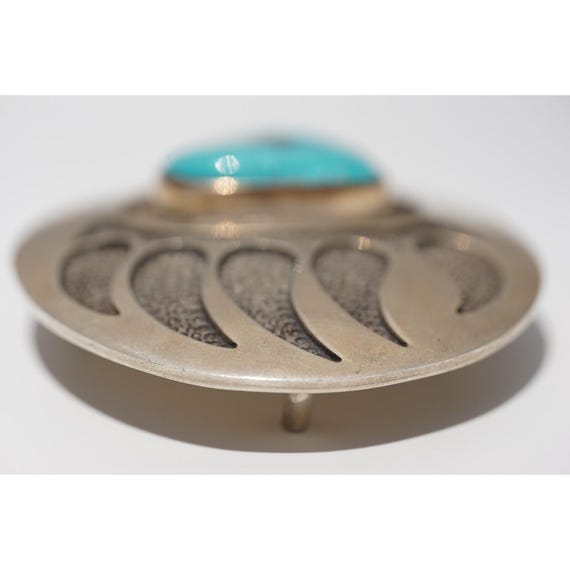 Dan Oliver - Navajo Bear Claw Overlay Sterling Silver 