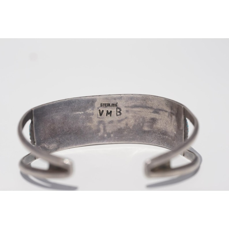 Valentino & Matilda Banteah - Zuni Native Sterling Silver Needle Point Bracelet image 7