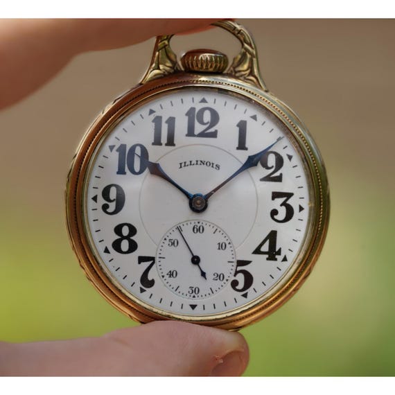 Sangamo Special Pocket Watch Antique 14k Gold Filled Illinois 23