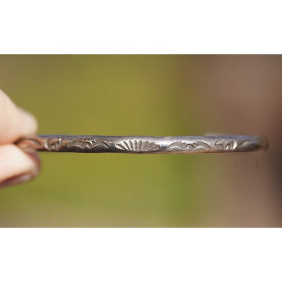 Arnold Maloney M - Navajo Native American Sterling Silver 925 Cuff