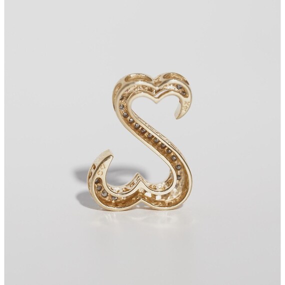 14k Solid Gold Two Interlocking Hearts Natural Hi… - image 7