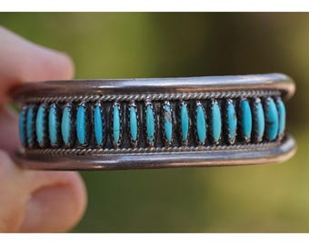 Valentino & Matilda Banteah - Zuni Native Sterlingsilber Nadel-Spitzen-Armband