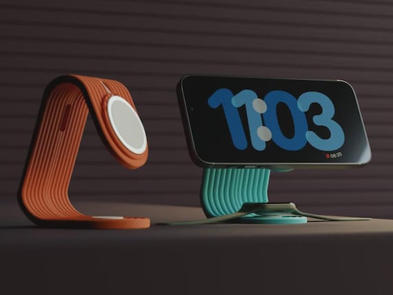 3D Printed iPhone Apple Watch Charging Stand – All-in-one Dock