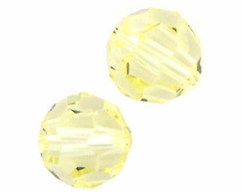 8 mm Swarovski round Jonquil - Quantity 5