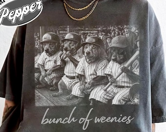 Lustiges Weenies Dackel Baseball Shirt, Hund Mama Shirt Erhaben, Welpen Mama T-Shirt, Sublimation Weiner, Bunch of Weenies T-Shirt