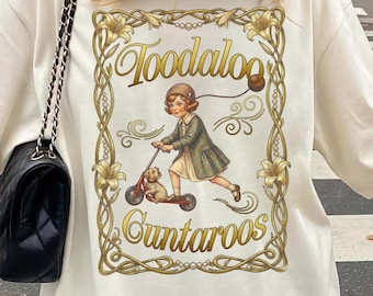 Toodaloo Cuntaroos Shirt, Retro Roller Girl, sarkastisches lustiges grafisches T-Shirt, kantige ästhetische Kleidung, unhöflicher Humor Geschenk, Groovy Retro Tee.